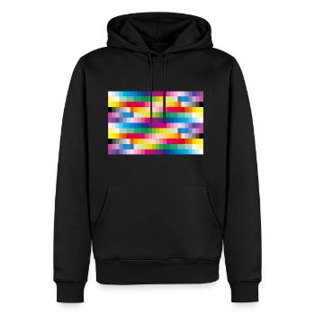 Couleurs - Sweat à capuche Premium bio Homme - noir - Devant - Nico (187cm)