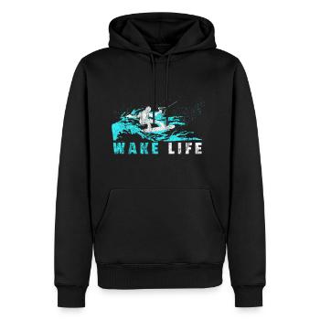 Wakeboarder Geschenk Wakeboard Wasserski - Männer Premium Bio Hoodie - Schwarz - Vorne - Nico (187cm)
