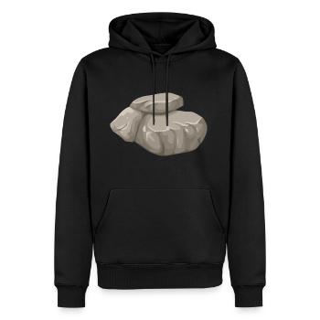 bergarbeiter miner bergwerk mine coal kohle23 - Männer Premium Bio Hoodie - Schwarz - Vorne - Nico (187cm)