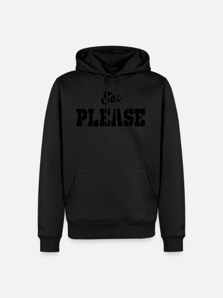 sex please - Men’s Premium Organic Hoodie - black