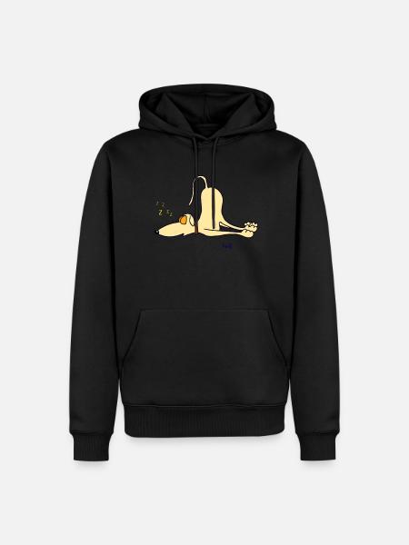 Greyhound - just sleeping - Men’s Premium Organic Hoodie - black