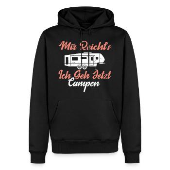 Camping Lustiges Mir Reichts Ich Geh Campen - Männer Premium Bio Hoodie - Schwarz - Vorne - Nico (187cm)