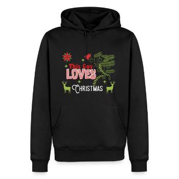 Weihnachten Guy Love Christmas Xmas Geschenk - Männer Premium Bio Hoodie - Schwarz - Vorne - Nico (187cm)