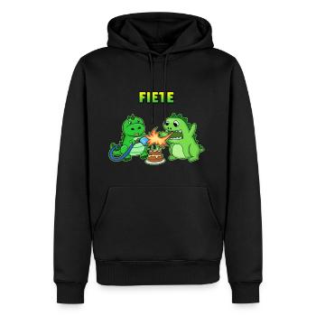Cadeau d'anniversaire Fiete - Sweat à capuche Premium bio Homme - noir - Devant - Nico (187cm)