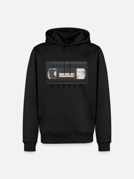 VHS - Männer Premium Bio Hoodie - Schwarz