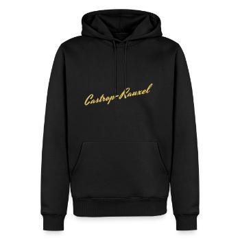 Castrop-Rauxel - Männer Premium Bio Hoodie - Schwarz - Vorne - Nico (187cm)