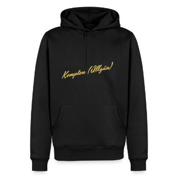 Kempten Allgäu - Männer Premium Bio Hoodie - Schwarz - Vorne - Nico (187cm)