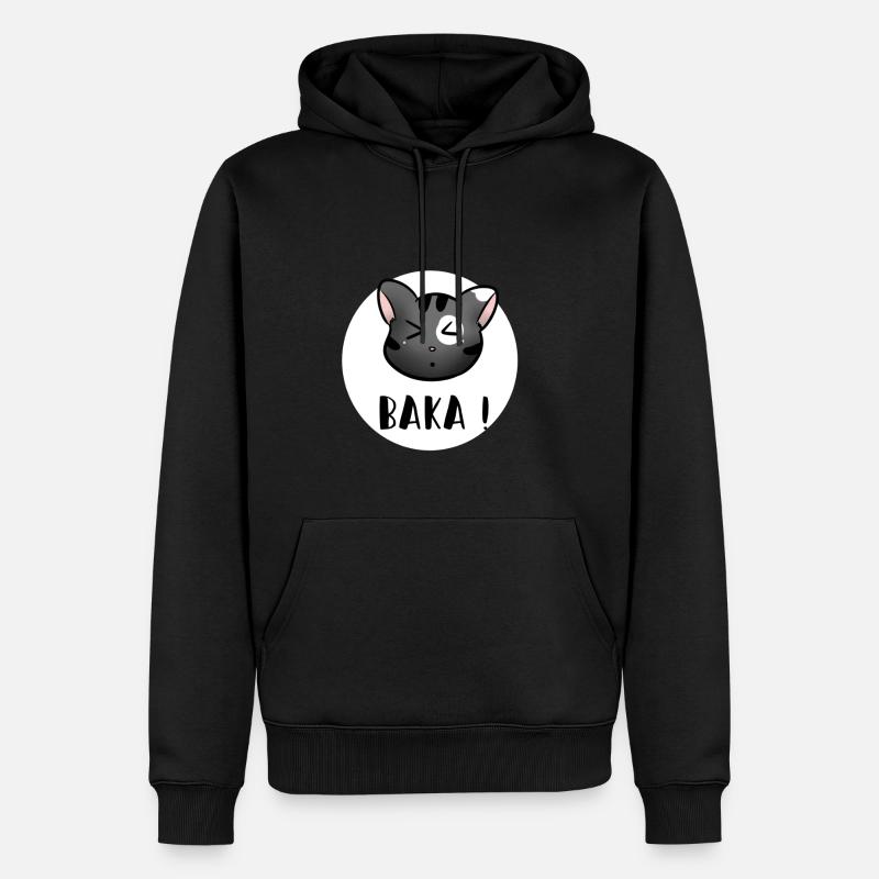 Baka - Sweat à capuche Premium bio Homme - noir
