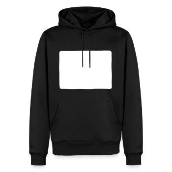 forme rectangle - Sweat à capuche Premium bio Homme - noir - Devant - Nico (187cm)
