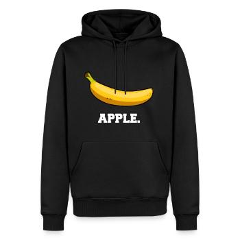 Apple T-shirt idée de cadeau de Noël drôle - Sweat à capuche Premium bio Homme - noir - Devant - Nico (187cm)