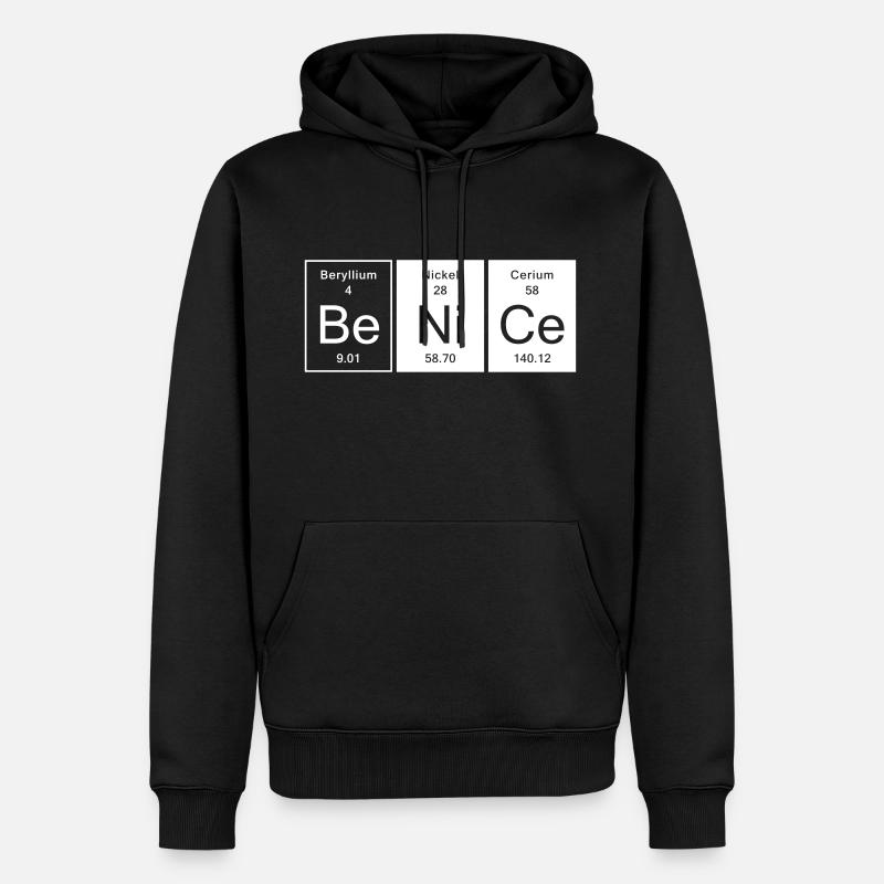 Nice - Be Nice - Sweat à capuche Premium bio Homme - noir