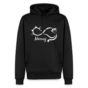 Katzen-Liebhaber-T-Shirt - Männer Premium Bio Hoodie - Schwarz - Vorne - Nico (187cm)