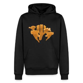 mushrooms mushrooms fungi veggie vegetables vegetables2 - Men’s Premium Organic Hoodie - black - Front - Nico (187cm)