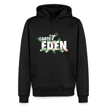 Flamingo Garten Eden Paradise - Männer Premium Bio Hoodie - Schwarz - Vorne - Nico (187cm)