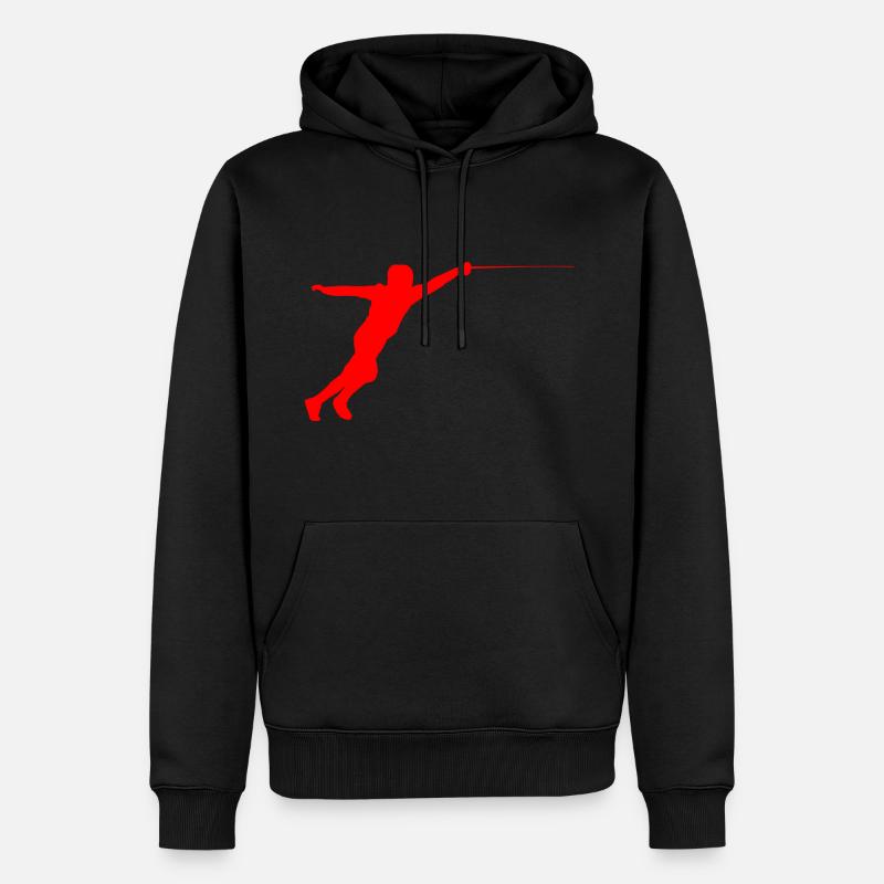 Escrime épée fleurette parade samurai3 - Sweat à capuche Premium bio Homme - noir
