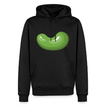 haricots légume légumes de haricots de vegetables18 - Sweat à capuche Premium bio Homme - noir - Devant - Nico (187cm)