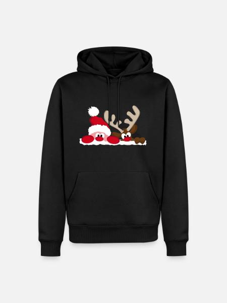 rennes rennes nicholas nicholas noël Weihn - Sweat à capuche Premium bio Homme - noir