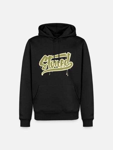lapidé - Sweat à capuche Premium bio Homme - noir