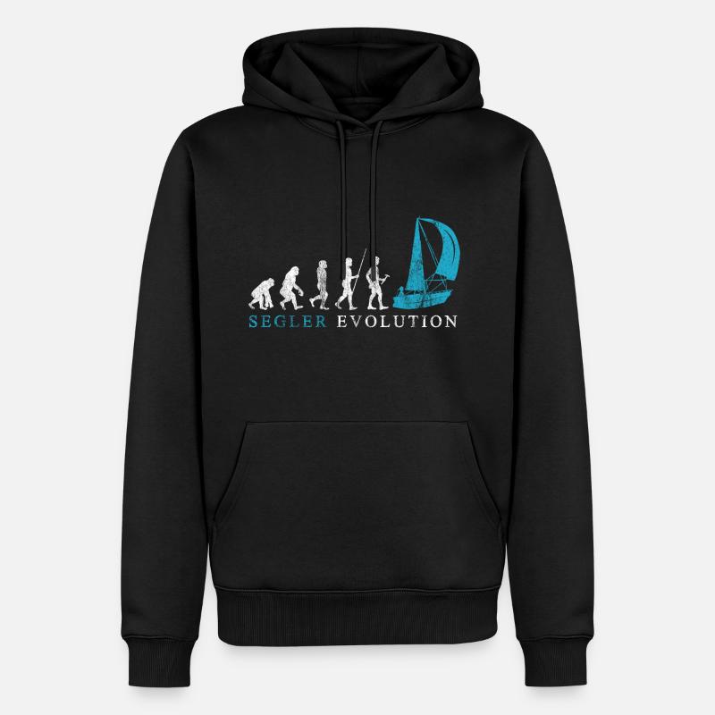 Segelschiff Geschenk Segelboot Segler Evolution - Männer Premium Bio Hoodie - Schwarz