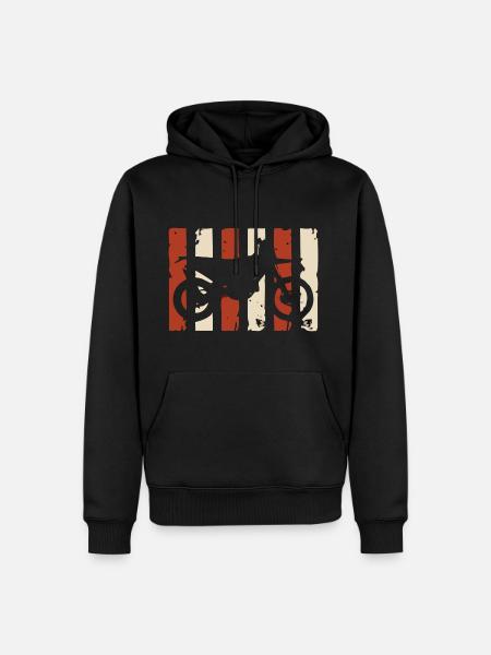 Moto Cross - Men’s Premium Organic Hoodie - black