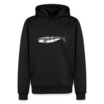 Pygmy Pottwal Pygmy Pottwal Kogia breviceps - Männer Premium Bio Hoodie - Schwarz - Vorne - Nico (187cm)
