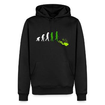 Tauchen Taucher Scuba Evolution - Männer Premium Bio Hoodie - Schwarz - Vorne - Nico (187cm)