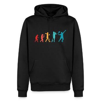 Padel Vintage Design für Padel Tennis Spieler - Männer Premium Bio Hoodie - Schwarz - Vorne - Nico (187cm)