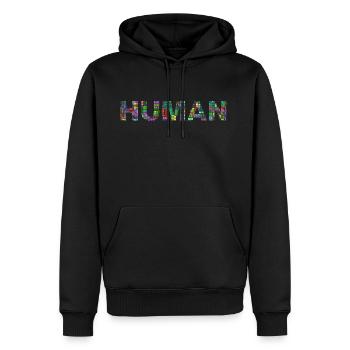 Human Race humaine - Sweat à capuche Premium bio Homme - noir - Devant - Nico (187cm)