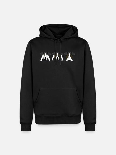 Funny dogs - Men’s Premium Organic Hoodie - black