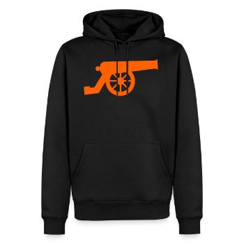 Kanone - Männer Premium Bio Hoodie - Schwarz - Vorne - Nico (187cm)