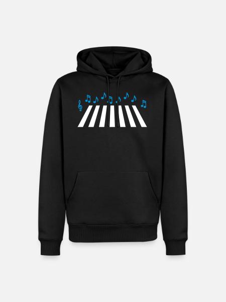 Music Road - Men’s Premium Organic Hoodie - black