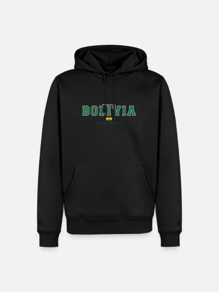Bolivia - Männer Premium Bio Hoodie - Schwarz