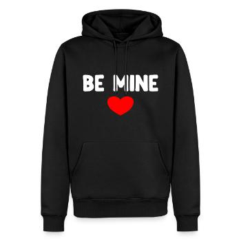 Be Mine - Männer Premium Bio Hoodie - Schwarz - Vorne - Nico (187cm)