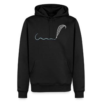 Feder Schriftsteller Autor Geschenk - Männer Premium Bio Hoodie - Schwarz - Vorne - Nico (187cm)