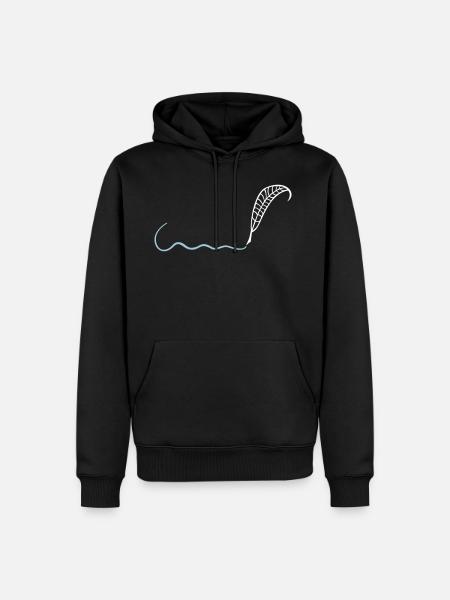 Feather writer author gift - Men’s Premium Organic Hoodie - black