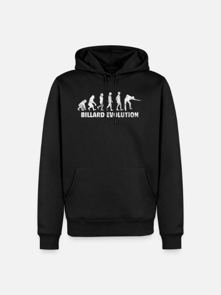 Evolution Billard Geschenk Billardspieler Pool - Männer Premium Bio Hoodie - Schwarz