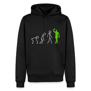 Je Peux Pas J'ai Boxe - Évolution Boxeur Cadeau - Sweat à capuche Premium bio Homme - noir - Devant - Nico (187cm)