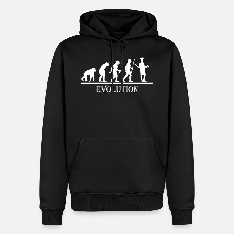 Evolution baker pastry chef - Men’s Premium Organic Hoodie - black