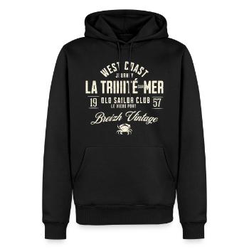 La Trinité sur Mer Alter Seemann - Männer Premium Bio Hoodie - Schwarz - Vorne - Nico (187cm)
