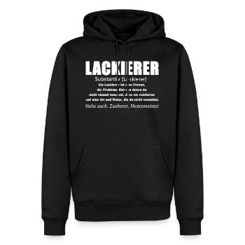 Lackierer - Lackierer Definition - Männer Premium Bio Hoodie - Schwarz - Vorne - Nico (187cm)