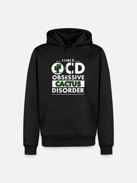 Cactus disorder - Men’s Premium Organic Hoodie - black