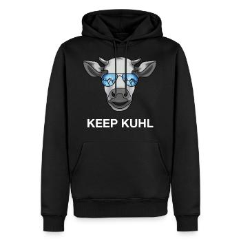 Keep Kuhl - Männer Premium Bio Hoodie - Schwarz - Vorne - Nico (187cm)
