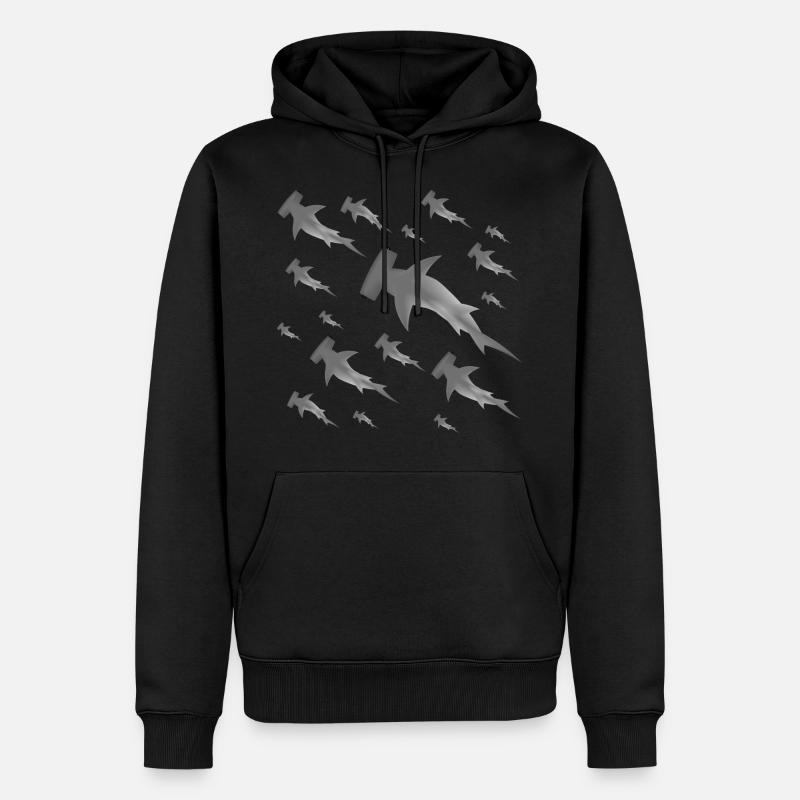 Requins-marteaux - Sweat à capuche Premium bio Homme - noir