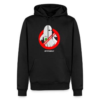 2 Verbot - Männer Premium Bio Hoodie - Schwarz - Vorne - Nico (187cm)