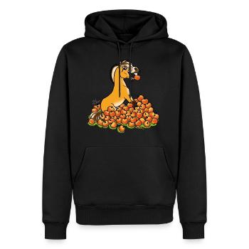 Fjord Apfel! - Männer Premium Bio Hoodie - Schwarz - Vorne - Nico (187cm)
