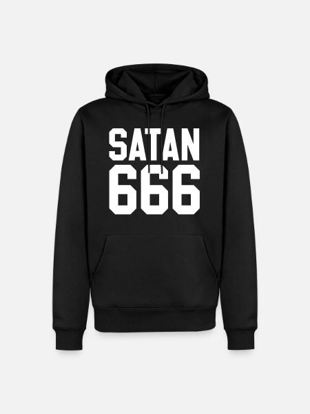 Satan équipe - Sweat à capuche Premium bio Homme - noir