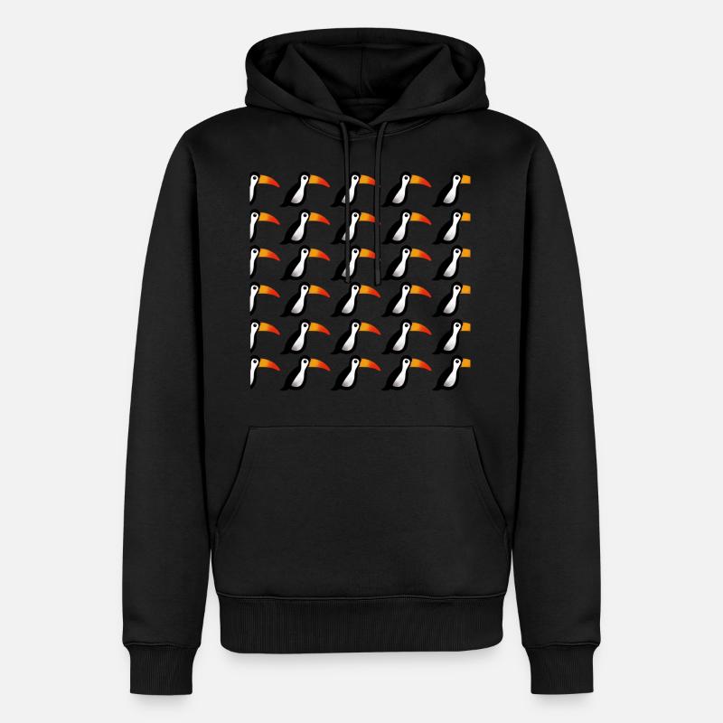 TUCAN Sammlung - Männer Premium Bio Hoodie - Schwarz