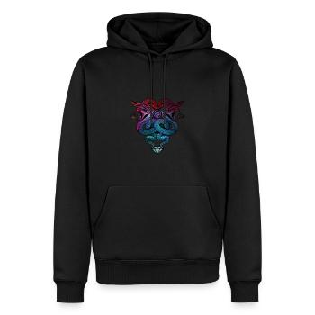 Diamond Snake Eye - Men’s Premium Organic Hoodie - black - Front - Nico (187cm)