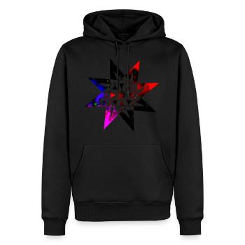 Fantasie Geschenk Stern - Männer Premium Bio Hoodie - Schwarz - Vorne - Nico (187cm)