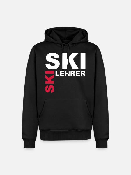 Skilehrer - V2 - Männer Premium Bio Hoodie - Schwarz